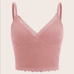 Light pink lace cami